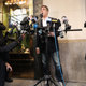 Michael Cohen, the former personal attorney to President Donald Trump, speaks to the media before departing his Manhattan apartment for prison on May 6, 2019 in New York City. Cohen is due to report to a federal prison in Otisville, New York, where he will begin serving a three-year sentence for campaign finance violations, tax evasion and other crimes.